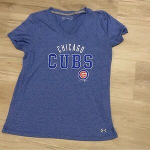 ✨Sale ✨Under Armour Women's Heather Blue Chicago Cubs Tee